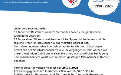 Einladung 35 Jahre DSLV